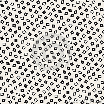Seamless chaotic patterns. Randomly scattered geometric shapes. Abstract retro background design Stock Photo
