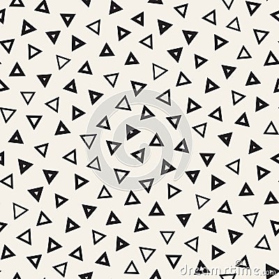 Seamless chaotic patterns. Randomly scattered geometric shapes. Abstract retro background design Vector Illustration