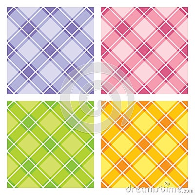 Seamless checkered pattern Vector Illustration