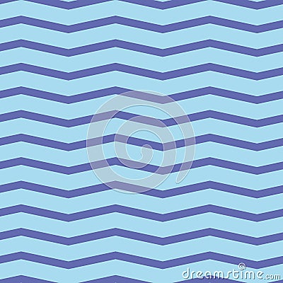 Seamless chevron pattern. Colorful purple zig zag on light blue background. Stock Photo