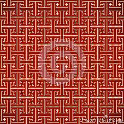 Seamless Chinese Vintage window lattices wallpaper Vector Illustration