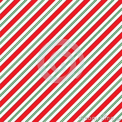 Seamless Christmas stripe wrapping paper pattern Stock Photo