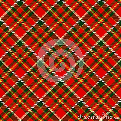 Seamless christmas tartan pattern Vector Illustration