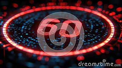 Seamless Circle Countdown Timer Animation from 60 to 0 Seconds on Transparent Background Stock Photo