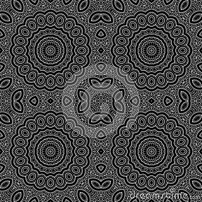 Seamless circle ornamental pattern background Stock Photo