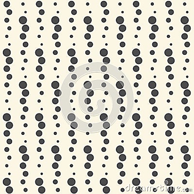 Seamless Circle Pattern. Abstract Sperm Background Vector Illustration