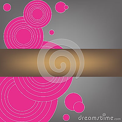 Seamless circle pattern design for greeting card Stock Photo