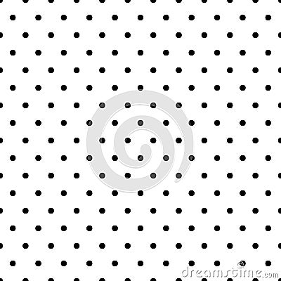 Seamless circles, dots pattern. Seamlessly repeatable polka dot Vector Illustration