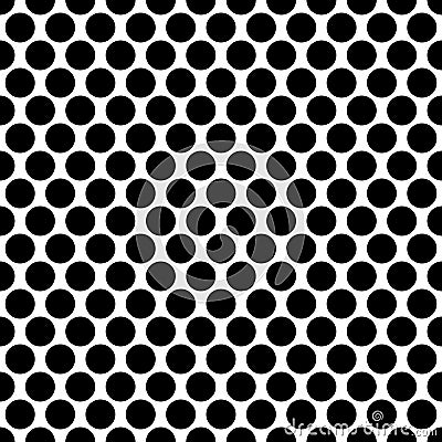 Seamless circles, dots pattern. Seamlessly repeatable polka dot Vector Illustration