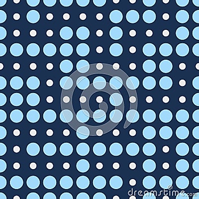 Seamless circles pattern. Stylish texture with small circles. Geometric dots color pattern Vector Illustration