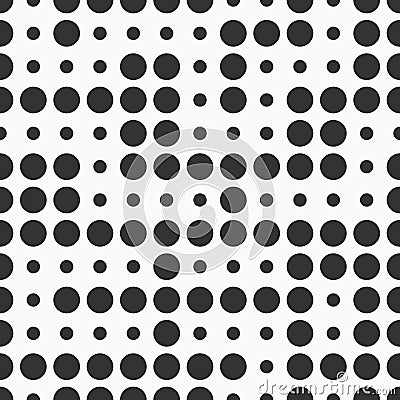 Seamless circles pattern. Stylish texture with small circles. Geometric halftone dots pattern Vector Illustration