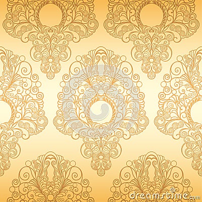 Seamless Classic Wallpaper Vector Illustration