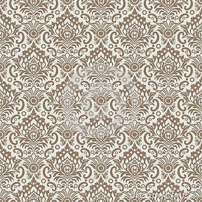 Seamless Classic Wallpaper Background Vector Illustration