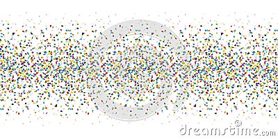 seamless colored confetti background Vector Illustration