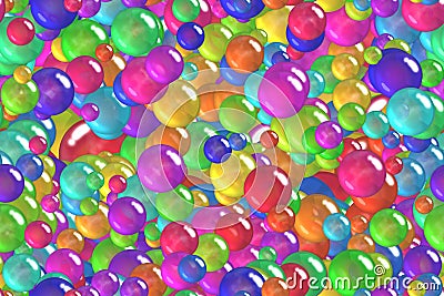 Seamless colorful purple spheres and bubbles holiday wrapping paper Stock Photo
