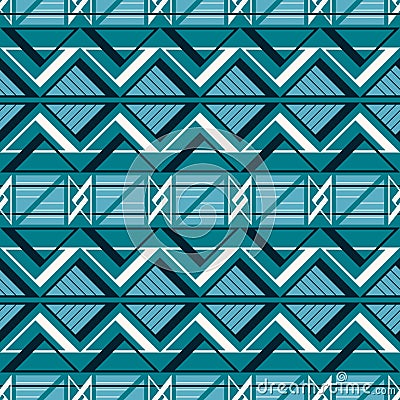Seamless complex pattern of triangular geometric elements Vector Illustration
