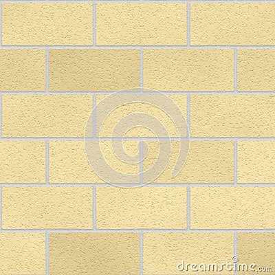 Seamless cream bricks Stock Photo