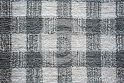 Seamless cross pattern monochrome grey carpet texture background Stock Photo