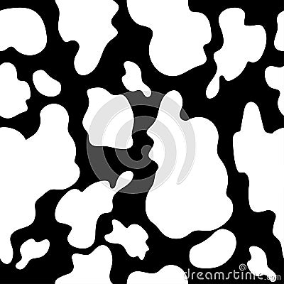 Seamless dalmatian fur animal print. Animal skin pattern. Stained background. Vector illustration. Vector Illustration