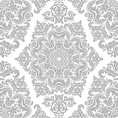 Seamless Damask Background Stock Photo