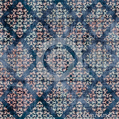 Seamless damask flourish motif Victorian style surface pattern design for print Cartoon Illustration