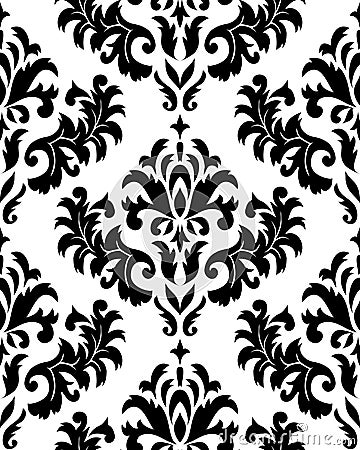 Seamless damask pattern Vector Illustration