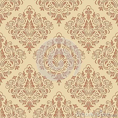 Seamless damask pattern Vector Illustration