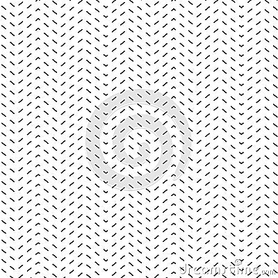 Seamless dashed pattern. Black and white design. Minimalistic vector texture. Vector Illustration