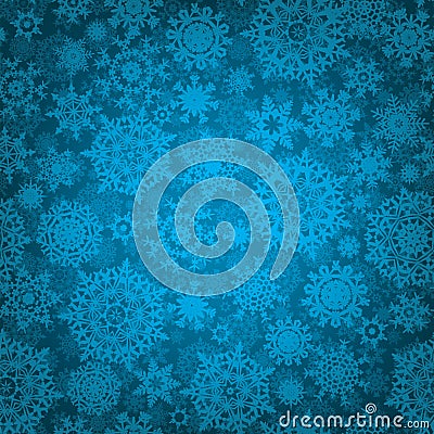 Seamless deep blue christmas texture. EPS 8 Vector Illustration