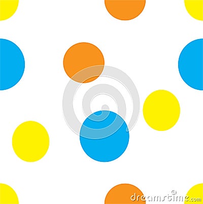 Seamless delicate pattern with circles Stock Photo