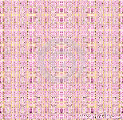 Seamless delicate stripes pattern pink yellow vertically Stock Photo