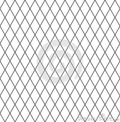 Seamless diamonds pattern. Latticed geometric texture. Vector Illustration