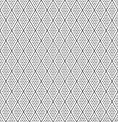 Seamless diamonds pattern. Geometric texture Vector Illustration