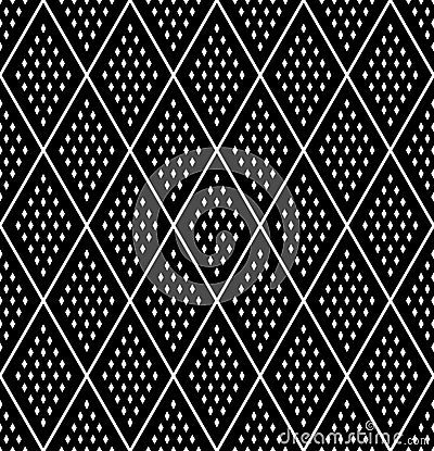 Seamless diamonds pattern. Geometric texture Vector Illustration