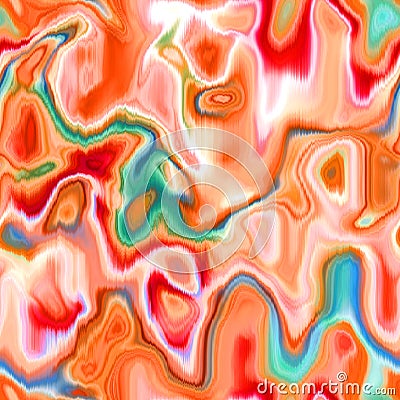 Seamless distressed glitch blur abstract artistic texture background. Melting irregular imperfect shape pattern. Brown Stock Photo
