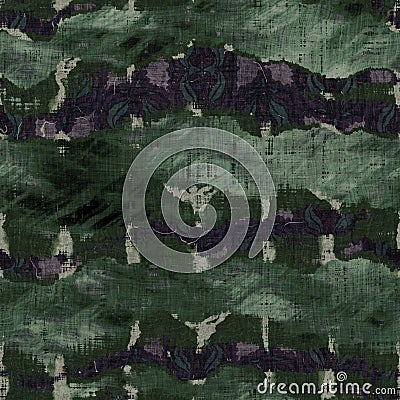 Seamless distressed glitch blur woven texture background. Wrinkled worn irregular torn effect pattern. Weathered moody Stock Photo