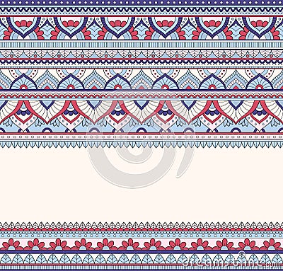 Seamless doodle illustration, zentangle pattern, wallpaper, background, texture. Indian Orment. Design for printing on Vector Illustration