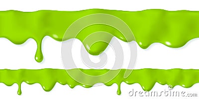 Seamless dripping oozing slime Vector Illustration