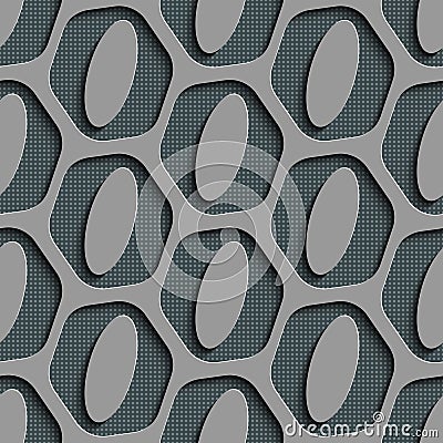 Seamless Ellipse Pattern Vector Illustration