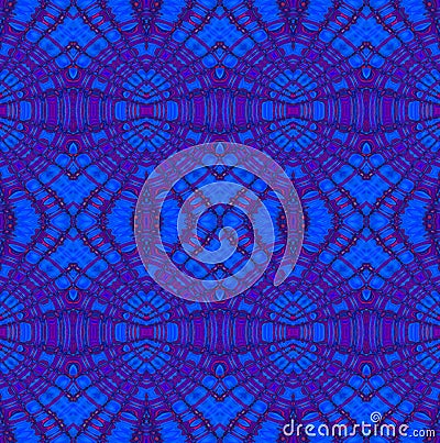 Seamless ellipses pattern blue purple Stock Photo