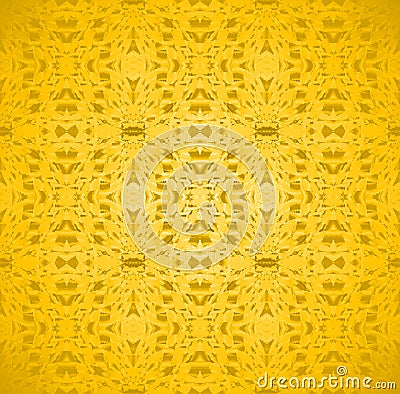 Seamless ellipses pattern yellow gold Stock Photo