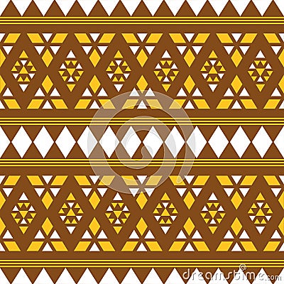 Seamless ethnic African texture background Vector Illustration