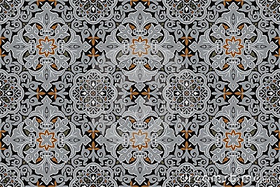 Seamless Ethnic Geometric Motifs, Morocco Arabic Pattern, Traditional Design. Stock Photo