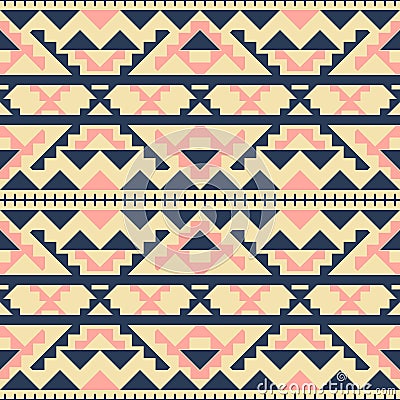 Seamless fashion vector pattern in folk style Vector Illustration