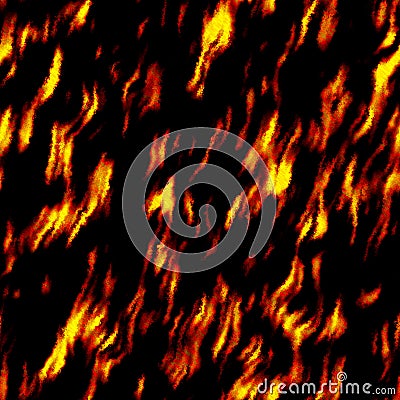 Seamless fire pattern Stock Photo