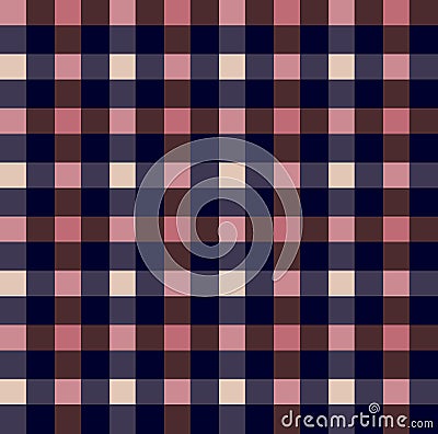 Seamless Firebrick Gingham Pattern, Colored Plaids Suitable for Fashion Textile Prints. Stock Photo