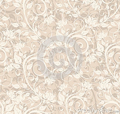 Seamless floral background Vector Illustration