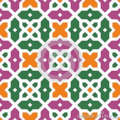 Seamless floral islamic ornament Vector Illustration