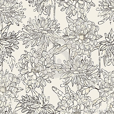 Seamless floral pattern Vector Illustration