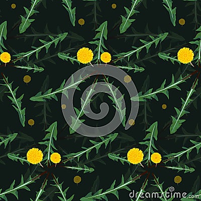 Seamless floral pattern Vector Illustration